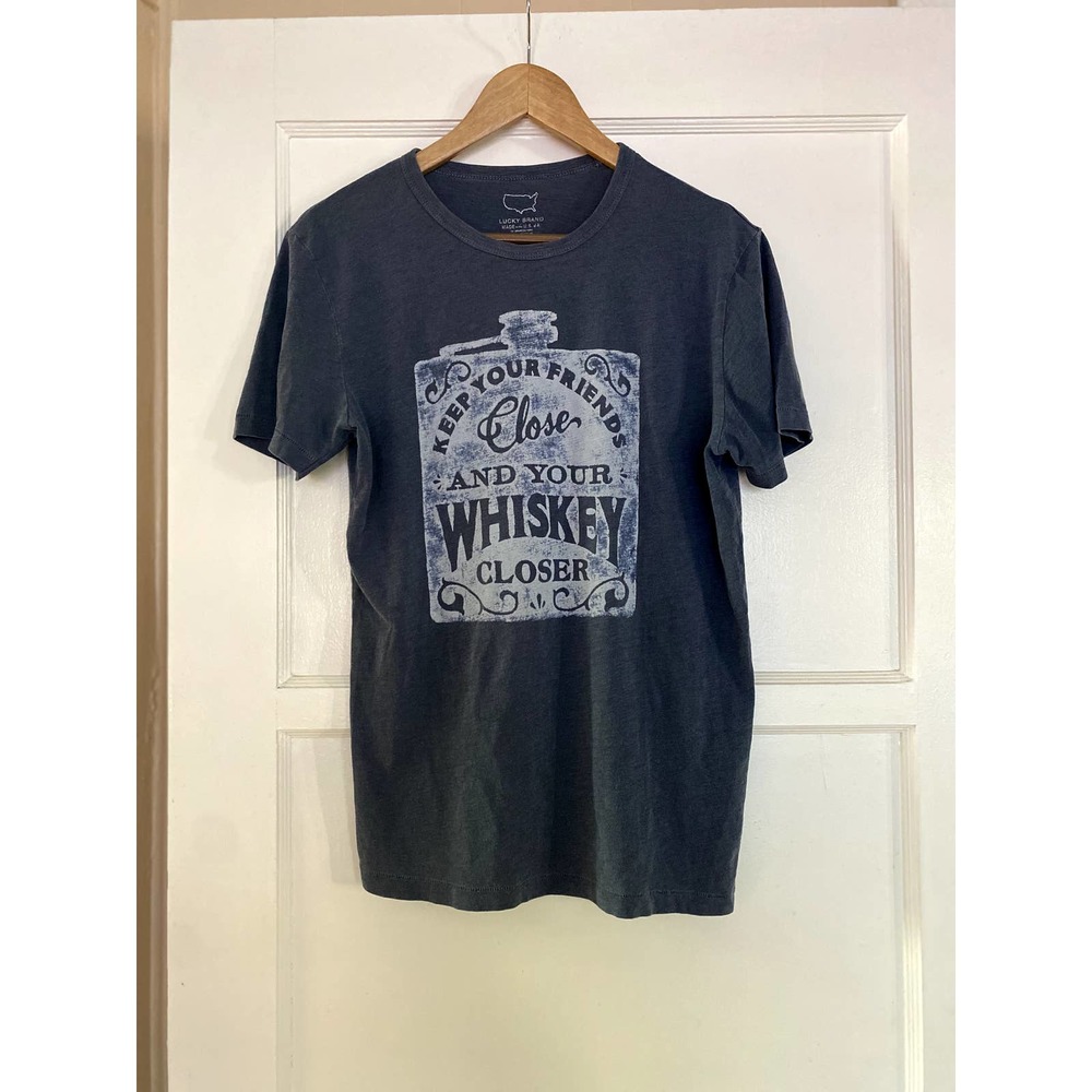 Lucky Brand "Keep Your Friends Close/Whiskey Closer" T-Shirt